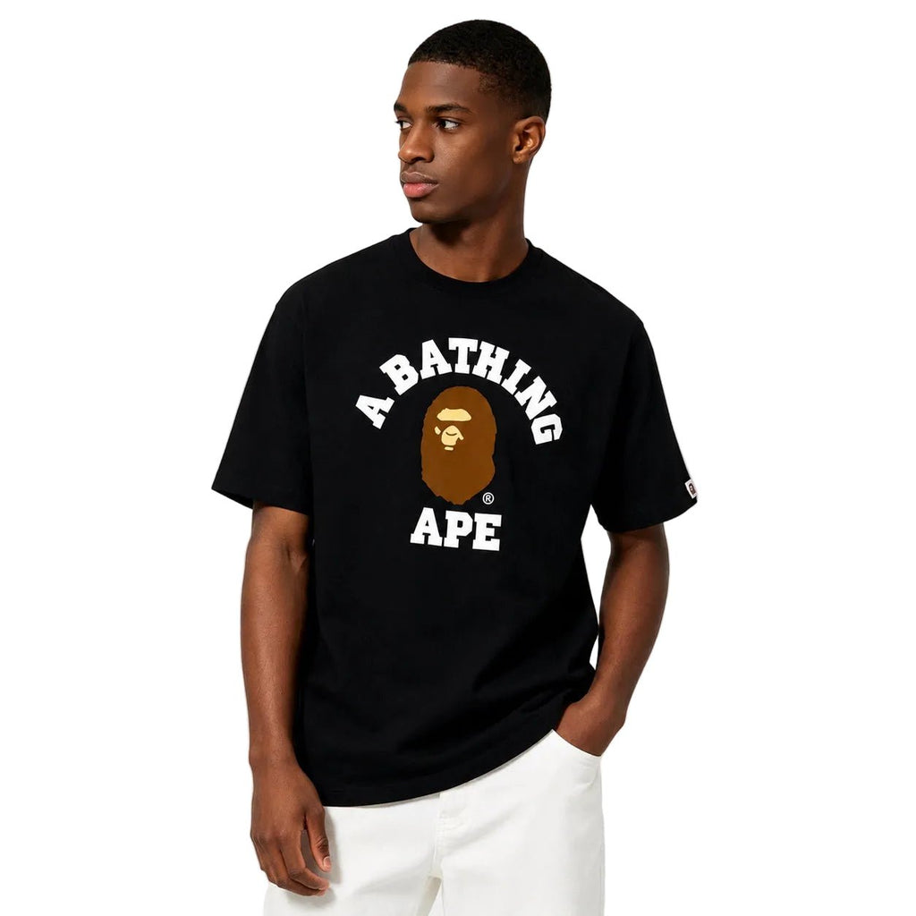 BAPE College Tee SS26 Black