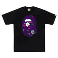 BAPE Color Camo Big Ape Head Tee Black Purple