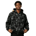 BAPE Color Camo Shark Full Zip Hoodie Black