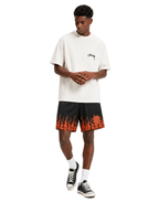 Eric Emanuel EE Basic Core Burning Flames Short Black Red