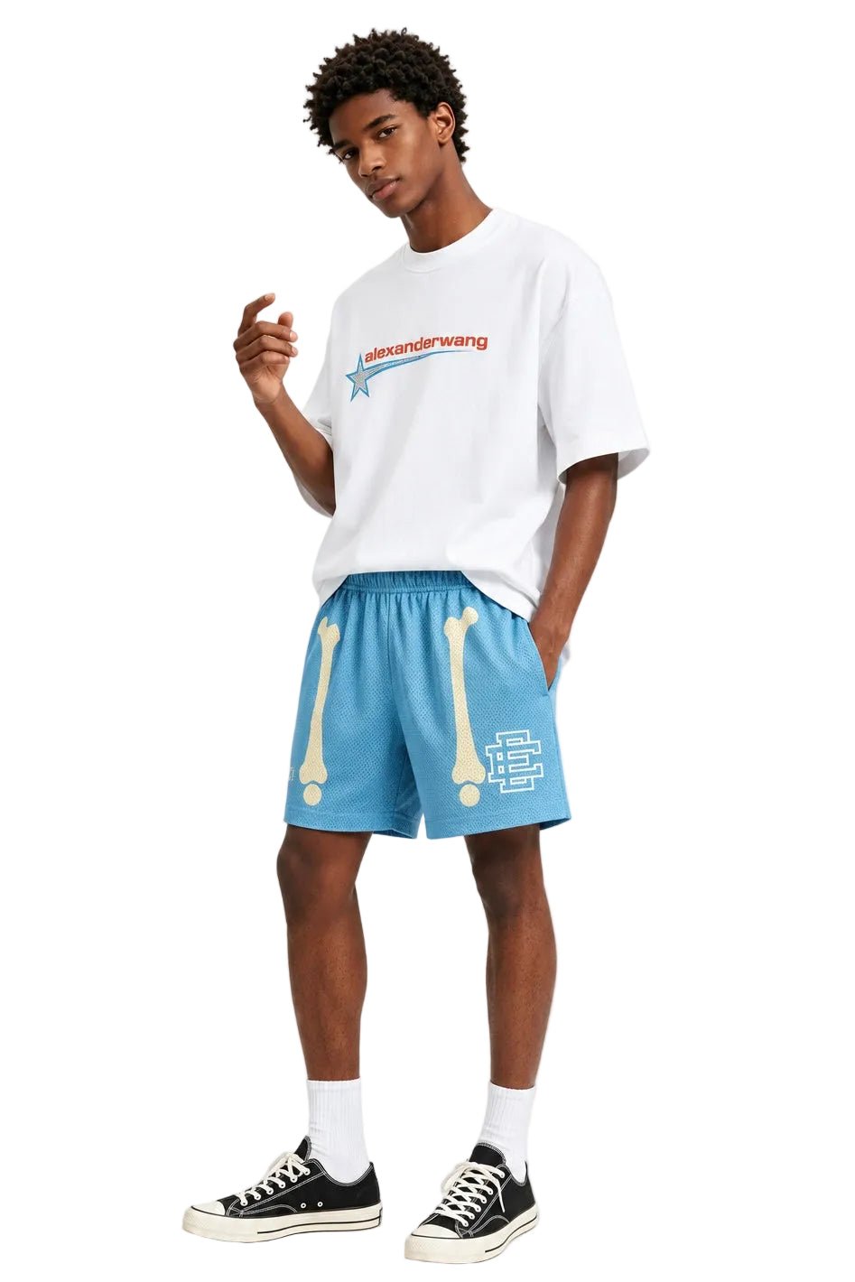 Eric Emanuel EE Basic Core Short Carolina Blue Bones