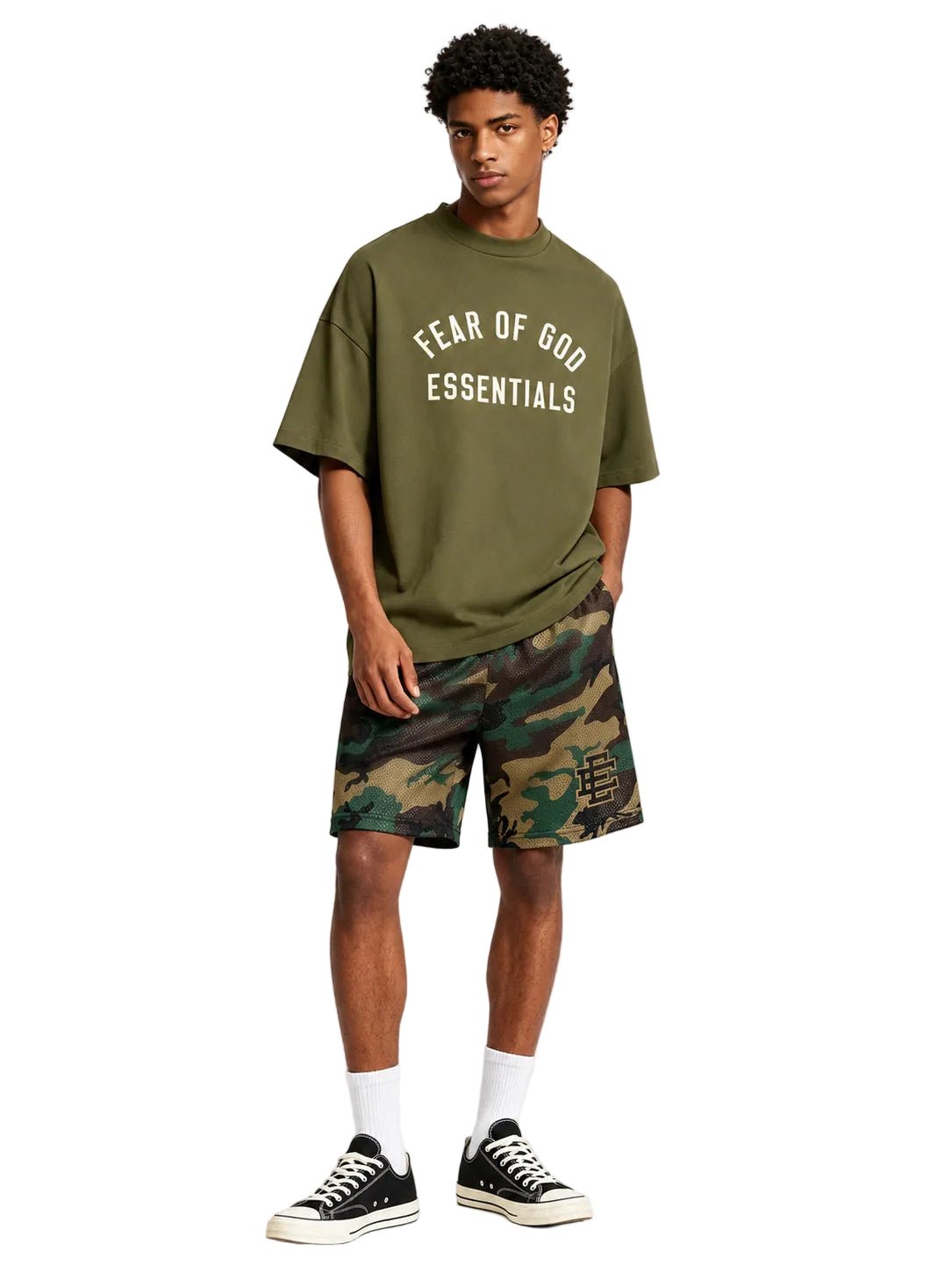 Eric Emanuel EE Basic Core Short  Green Black Camo