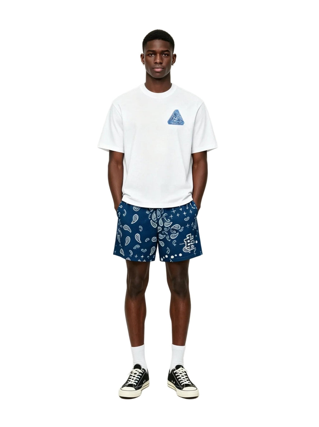 Eric Emanuel EE Basic Core Short SS25 Navy Paisley