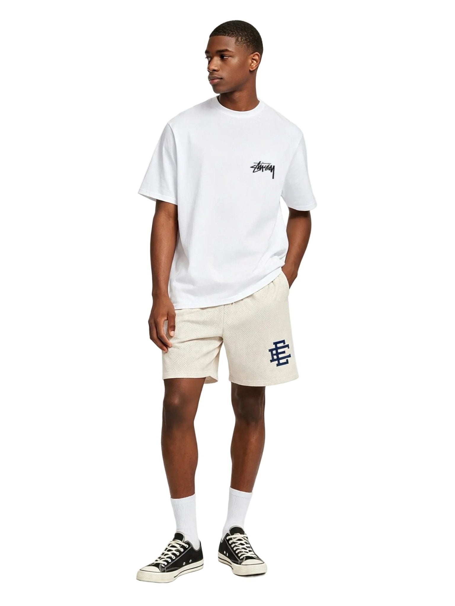 Eric Emanuel EE Basic Core Short Whitecap Grey Navy