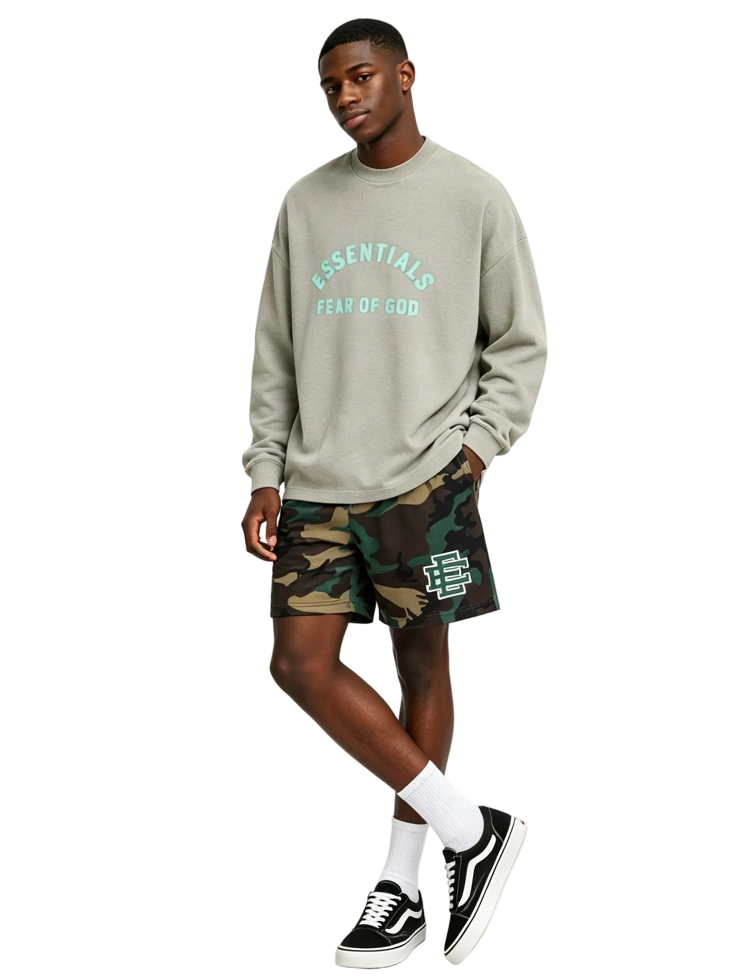 Eric Emanuel EE Basic Core Short Woodland Camo Green