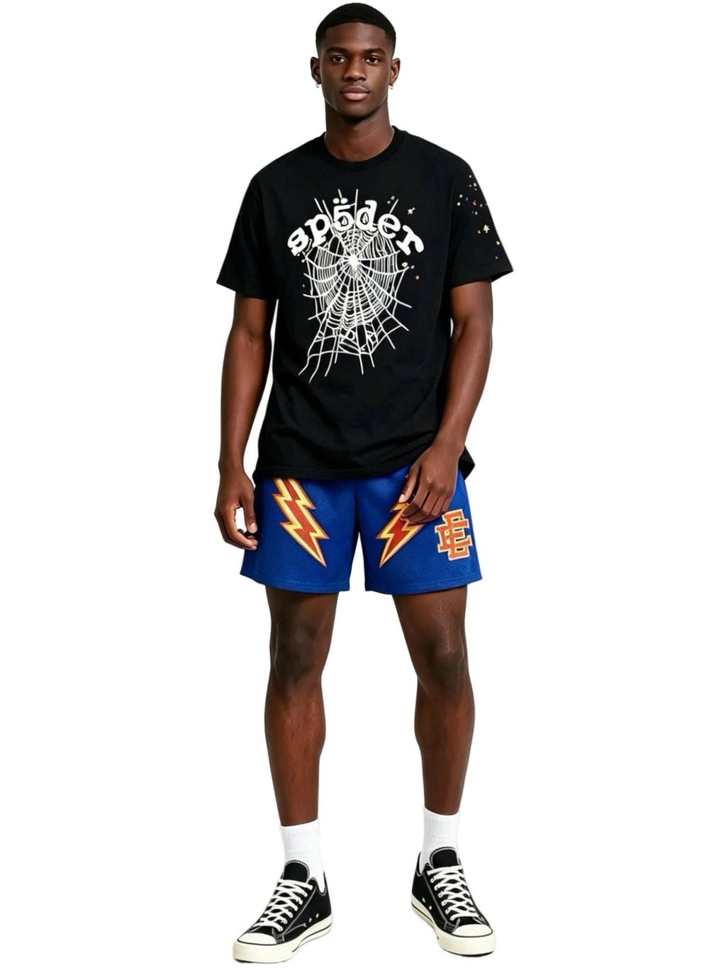 Eric Emanuel EE Short Blue Red Bolt