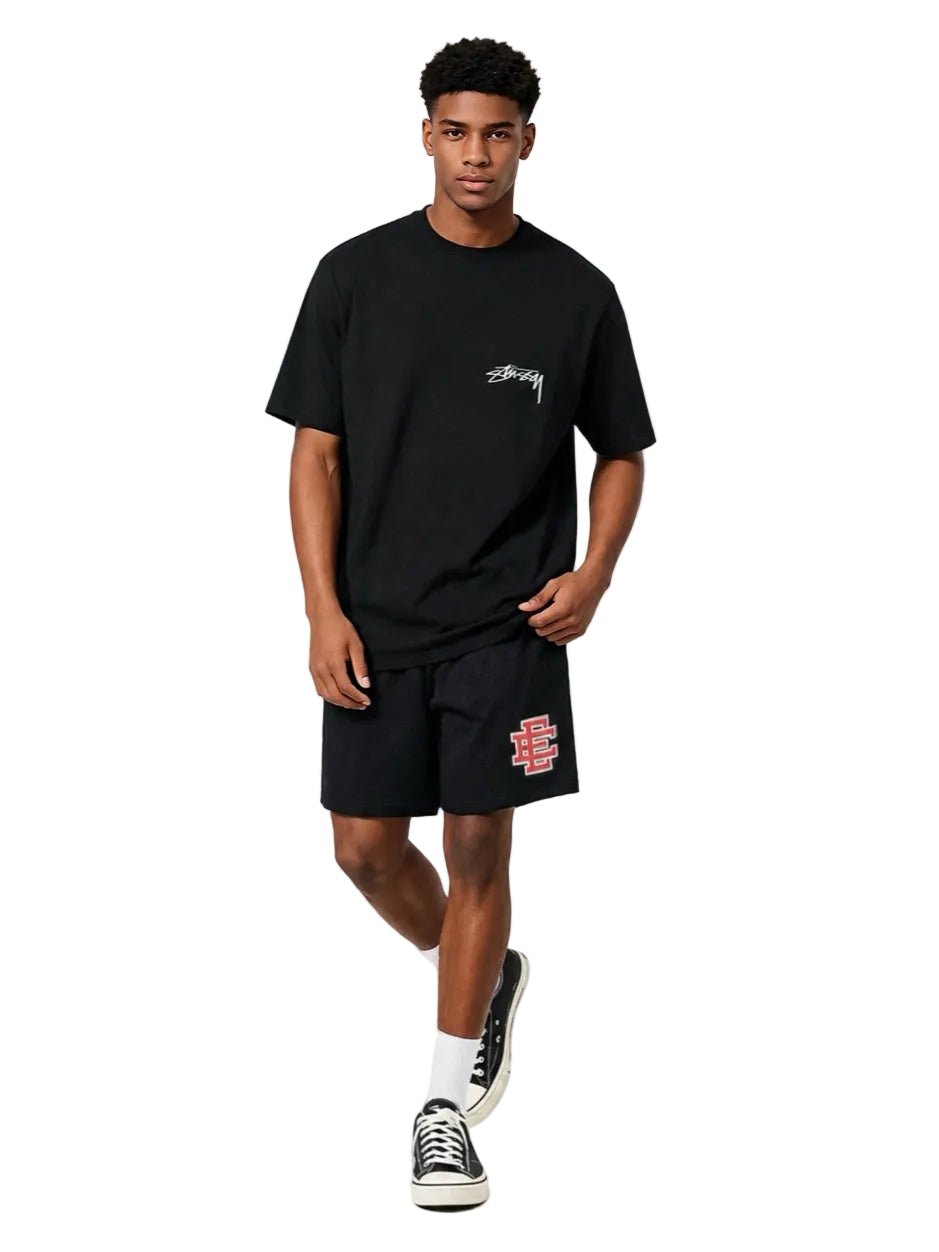 Eric Emanuel Men's Glitter Valentine's Basic Shorts Black