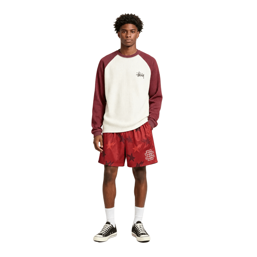 Eric Emanuel x BAPE EE Basic Core Short Red