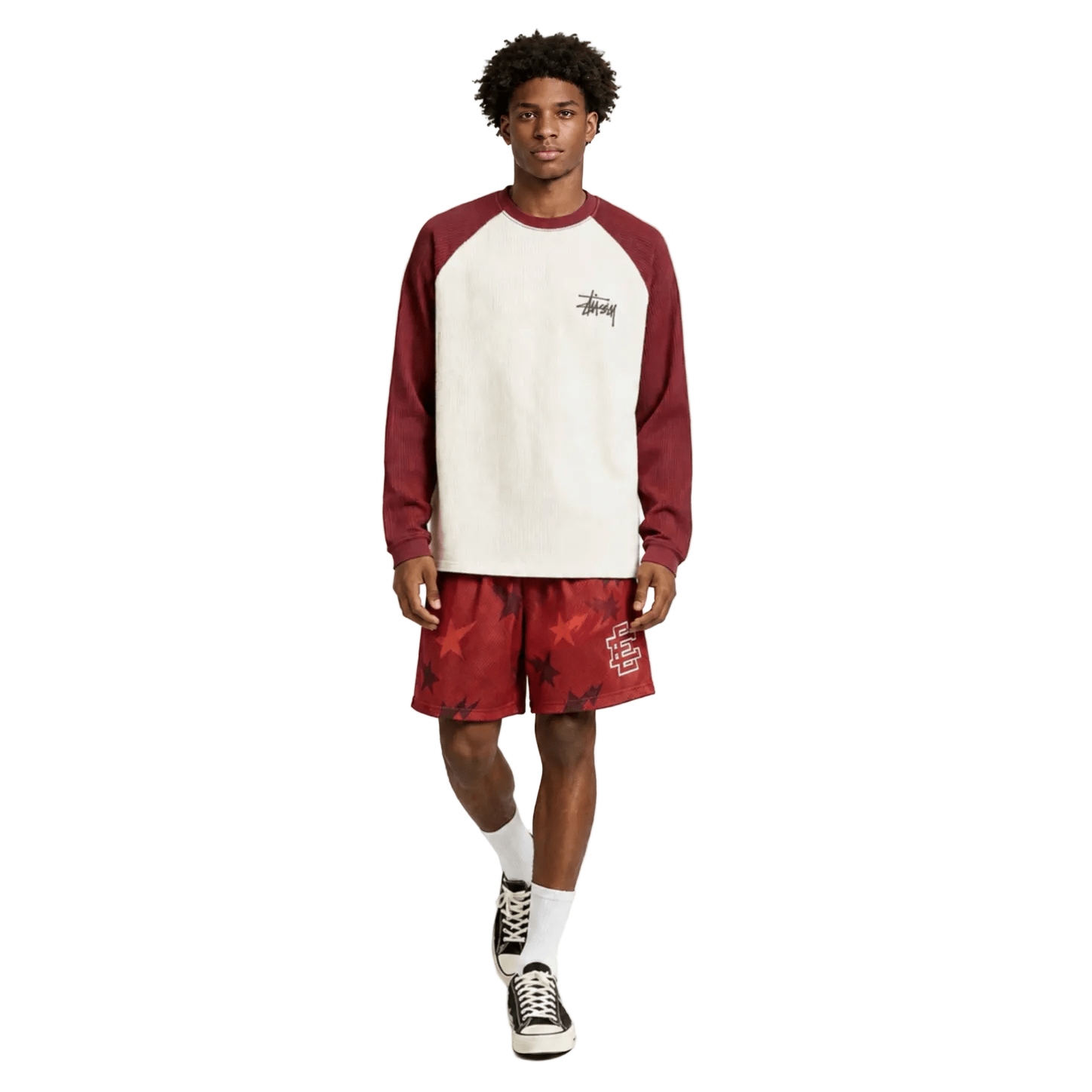 Eric Emanuel x BAPE EE Basic Core Short Red