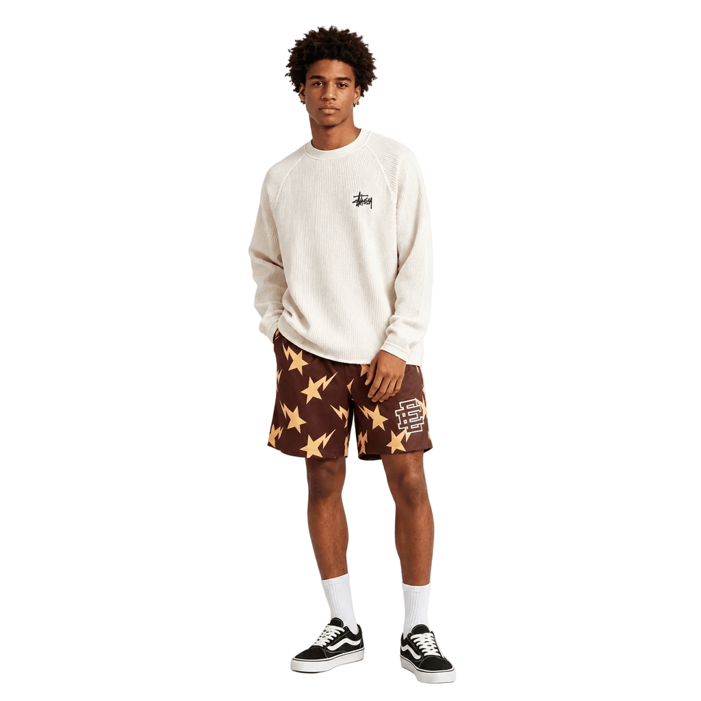 Eric Emanuel x BAPE Miami Basic Core Short Brown Yellow