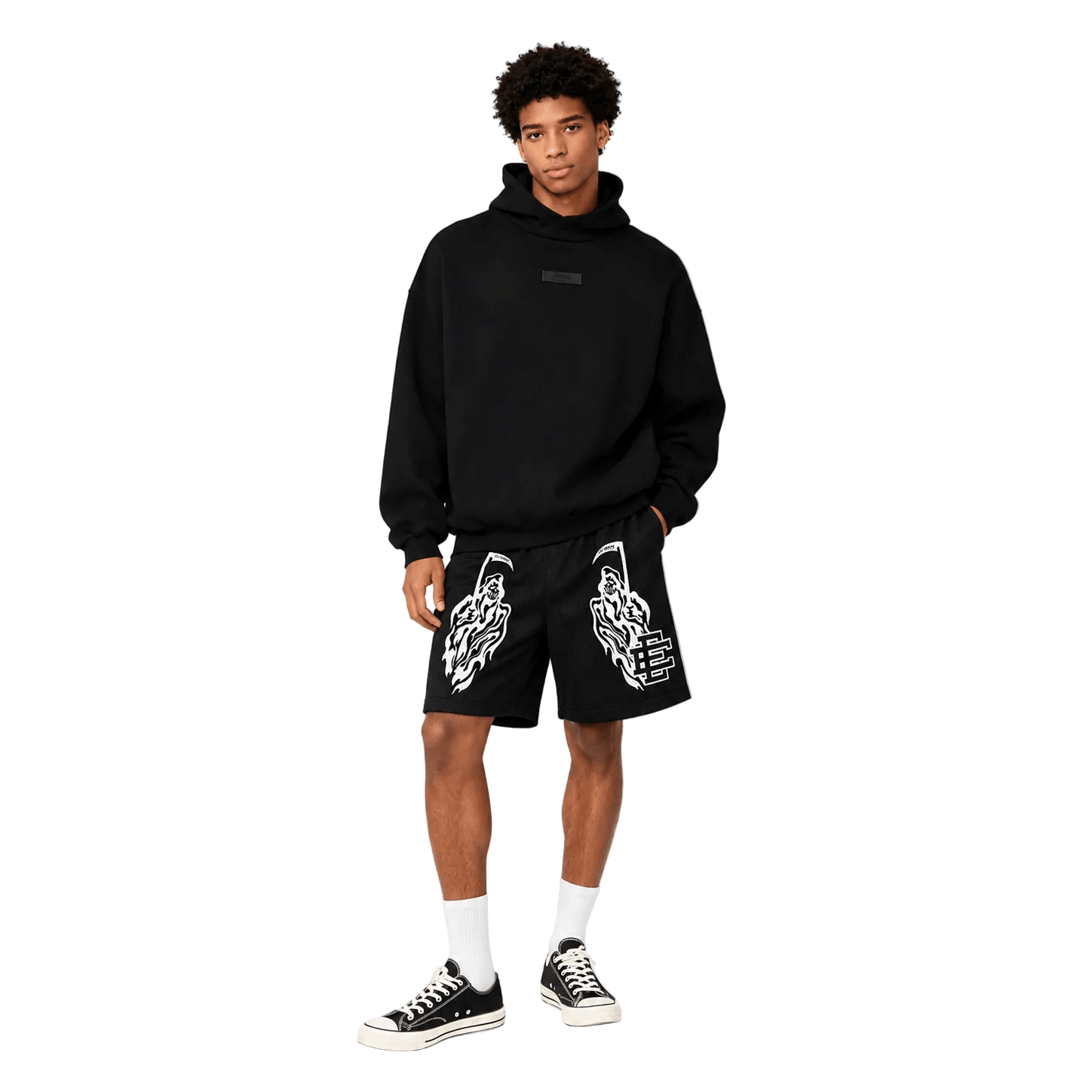 Eric Emanuel x Warren Lotas Short Black White
