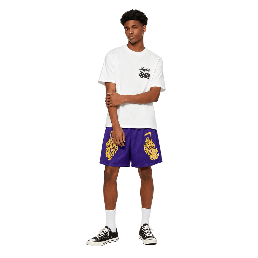 Eric Emanuel x Warren Lotas Short Purple Yellow