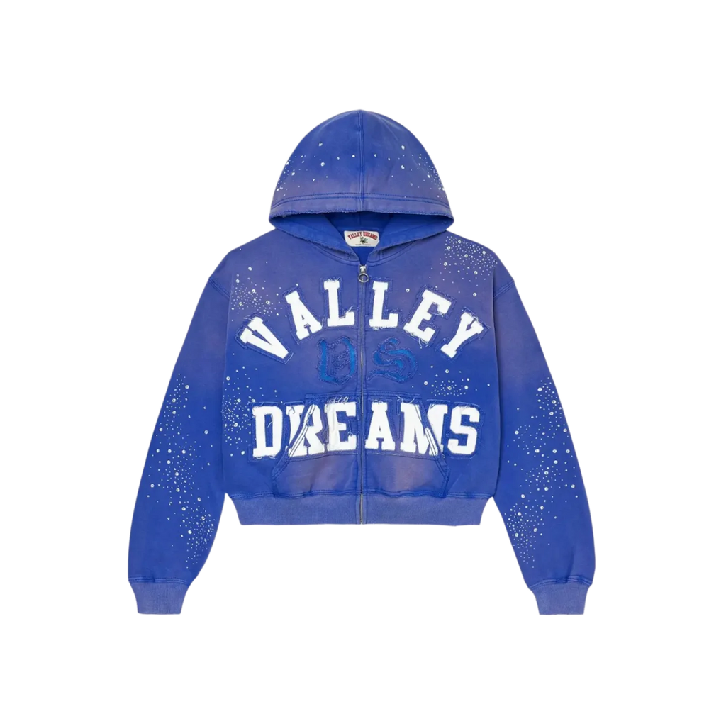Vale Forever Classico Zip Up Hoodie Sapphire