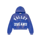 Vale Forever Classico Zip Up Hoodie Sapphire