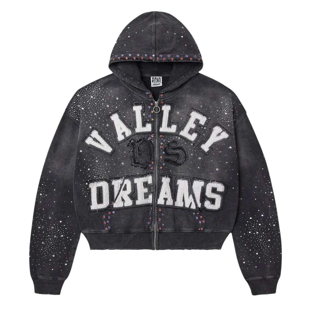 Vale Forever Classico Zip Up Hoodie Black