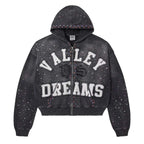 Vale Forever Classico Zip Up Hoodie Black