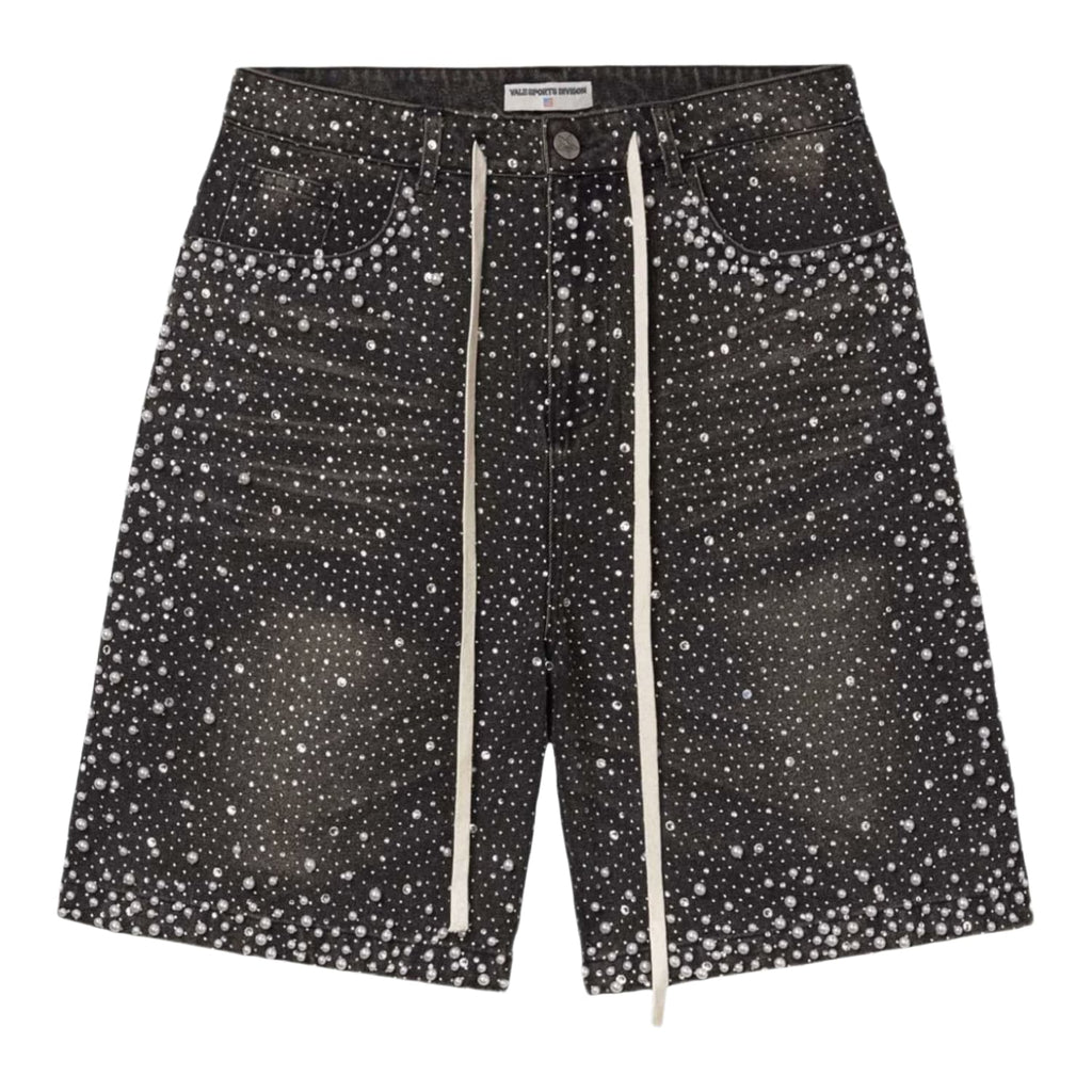 Vale Forever Rainstorm Mid Jorts Black