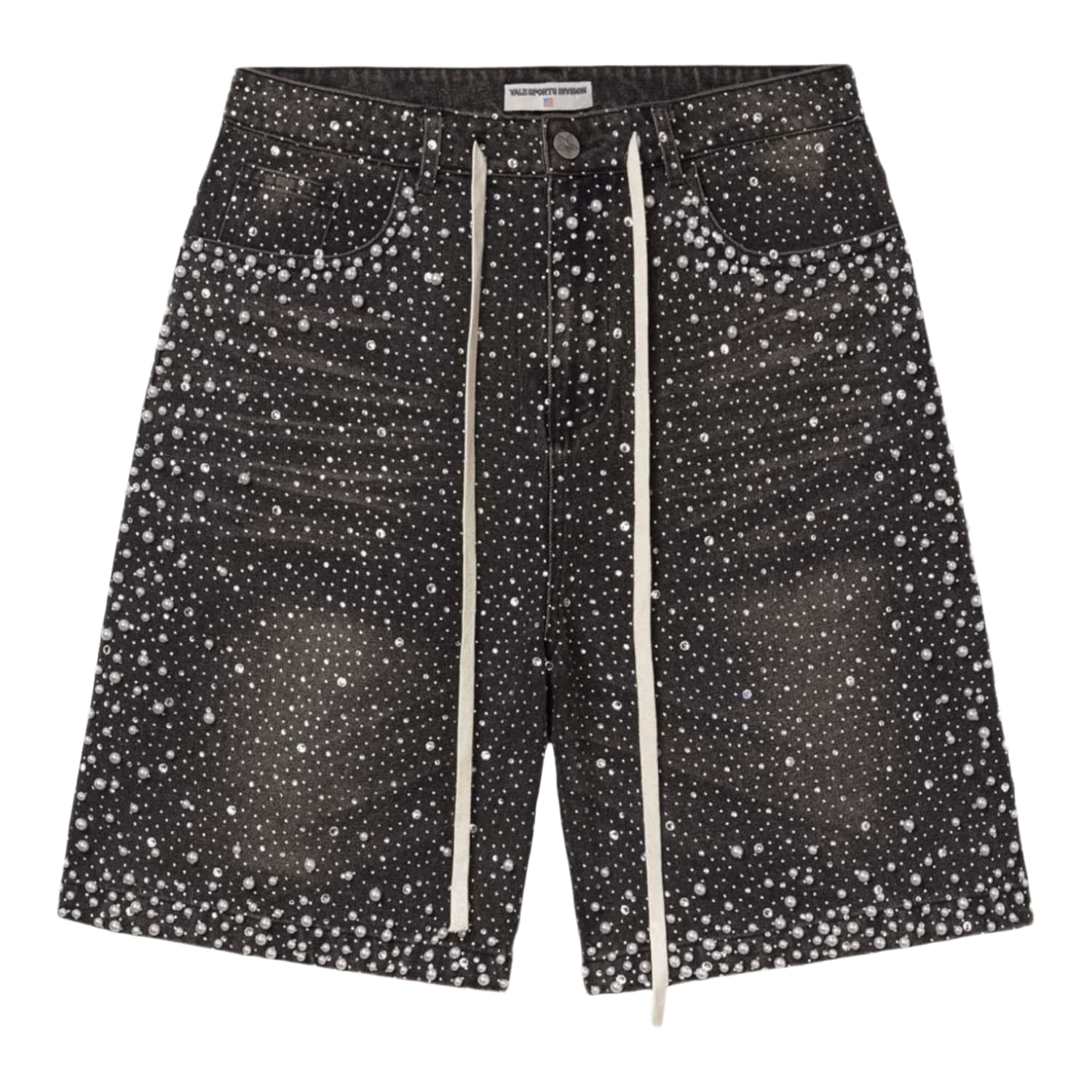 Vale Forever Rainstorm Mid Jorts Black