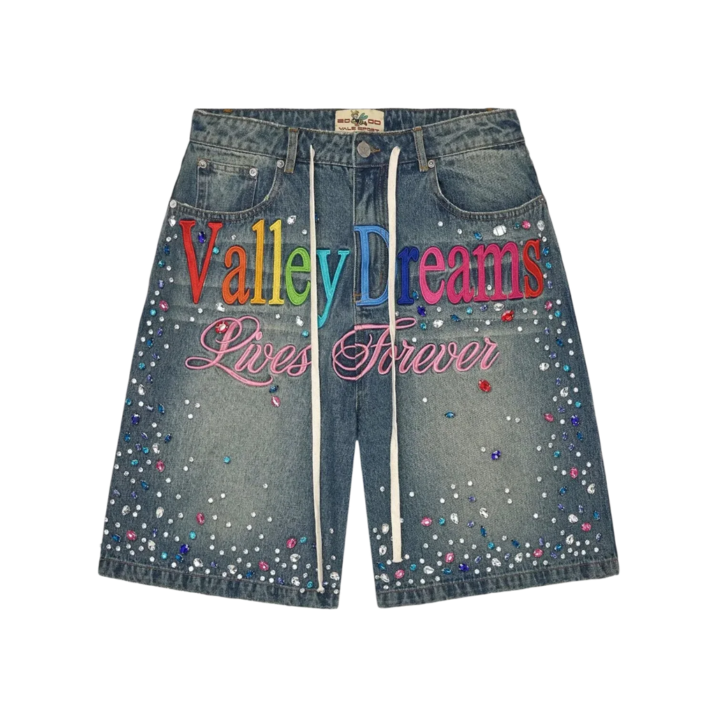 Vale Forever Ice Cream Jorts Light Rinse