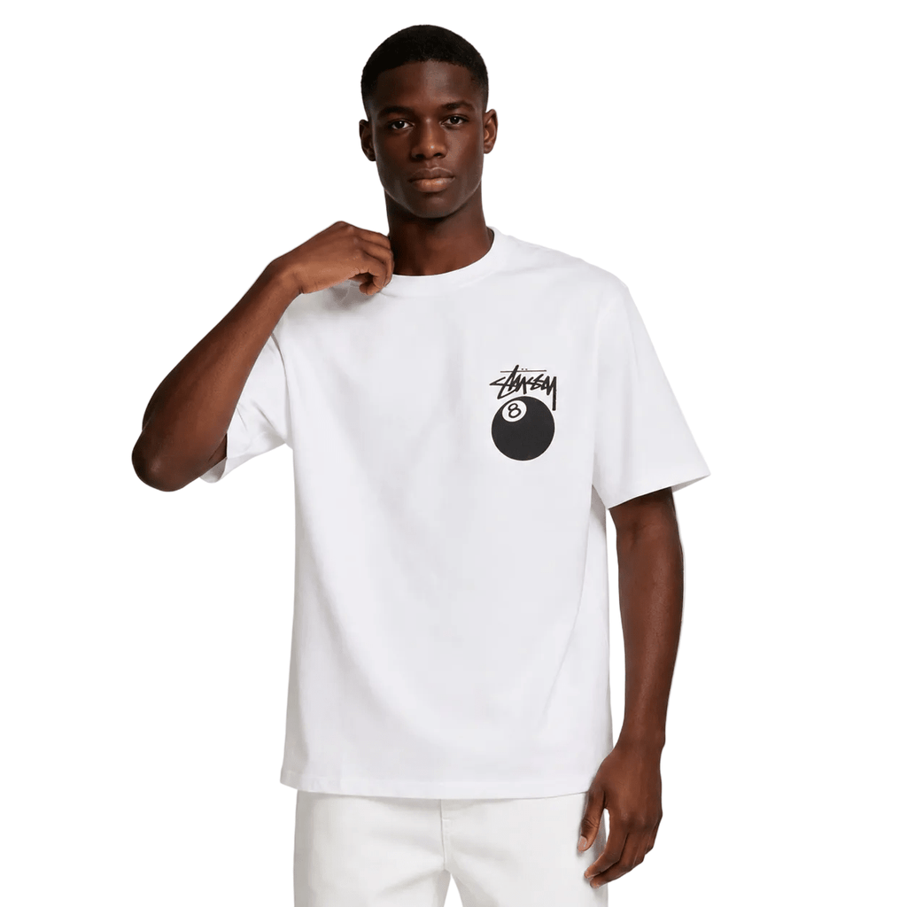 Stussy 8 Ball Tee White