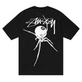 Stussy Arachnid Pigment Dyed Tee Black