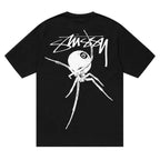 Stussy Arachnid Pigment Dyed Tee Black
