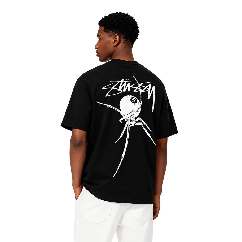 Stussy Arachnid Pigment Dyed Tee Black