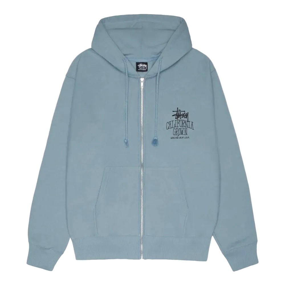Stussy Cali Grown Zip Hoodie Slate
