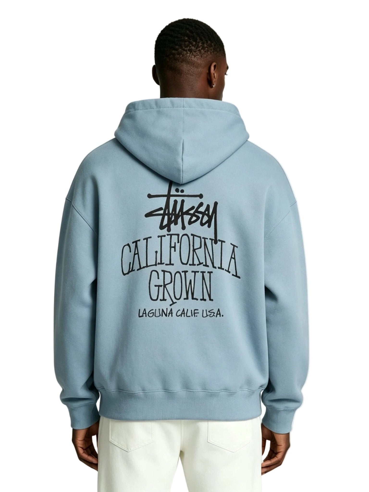 Stussy Cali Grown Zip Hoodie Slate