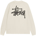 Stussy Raglan Thermal Long-Sleeve Crew Bone