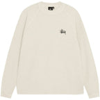 Stussy Raglan Thermal Long-Sleeve Crew Bone