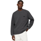 Stussy Raglan Thermal Long-Sleeve Crew Washed Black