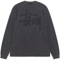 Stussy Raglan Thermal Long-Sleeve Crew Washed Black