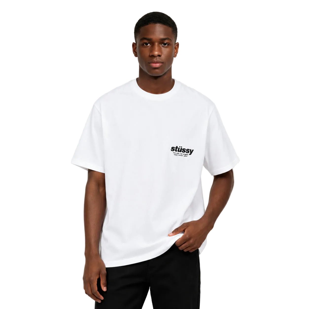Stussy Rollers Tee White