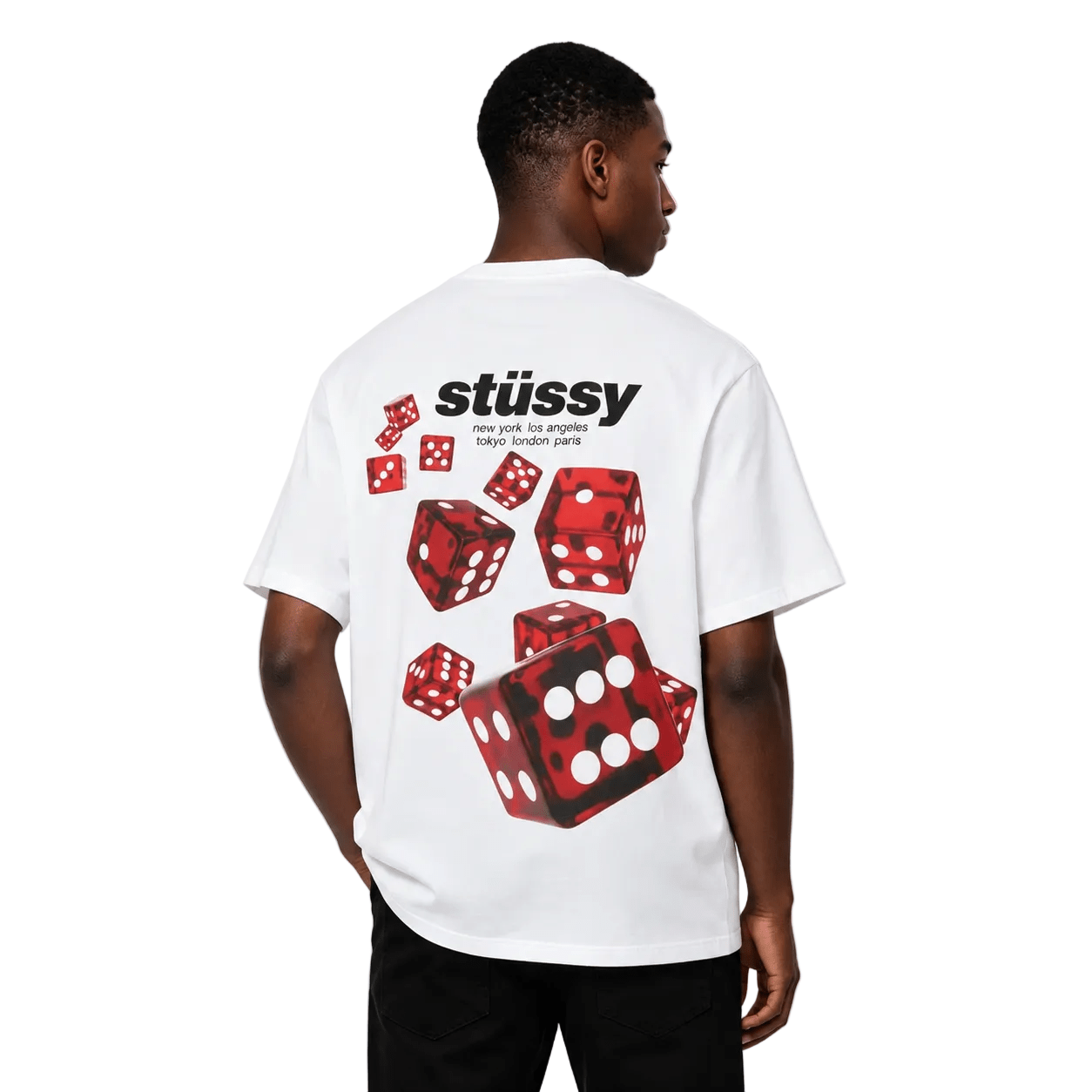 Stussy Rollers Tee White
