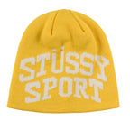 Stussy Sport Jacquard Skullcap Beanie Yellow