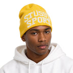 Stussy Sport Jacquard Skullcap Beanie Yellow