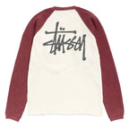 Stussy Thermal 2 Tone Raglan Shirt White