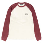 Stussy Thermal 2 Tone Raglan Shirt White