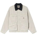 Stussy Washed Canvas Shop Jacket Bone