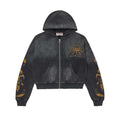 Vale Forever Reborn Waffle Zip Up Hoodie Black